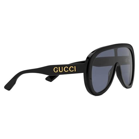 custodia occhiali mascherina velluto gucci|Gucci Occhiali da sole a mascherina.